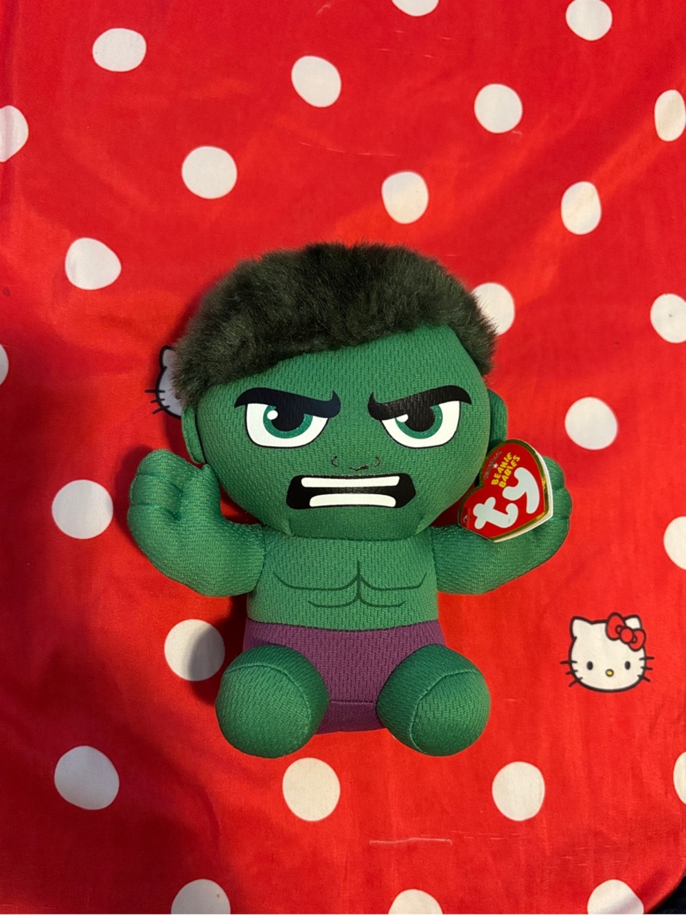Ty Plush Marvel Hulk - Green & Purple